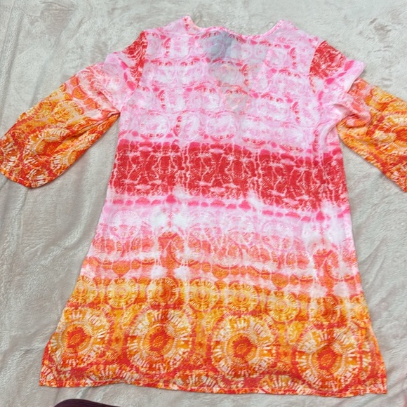 Women's Pink and Orange Swim Coverup - Picture 8 of 8